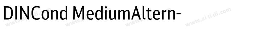 DINCond MediumAltern字体转换